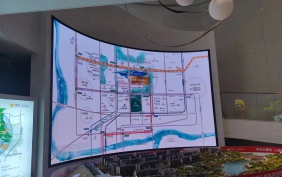 越秀悦映湖山售房部LED电子显示屏