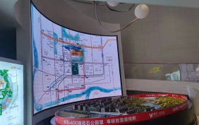 越秀悦映湖山售房部LED电子显示屏