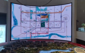 越秀悦映湖山售房部LED电子显示屏